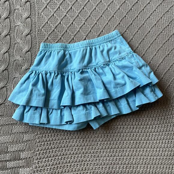 Hanna Andersson Teal Ruffled Skort ~ 100/4 - Picture 5 of 10